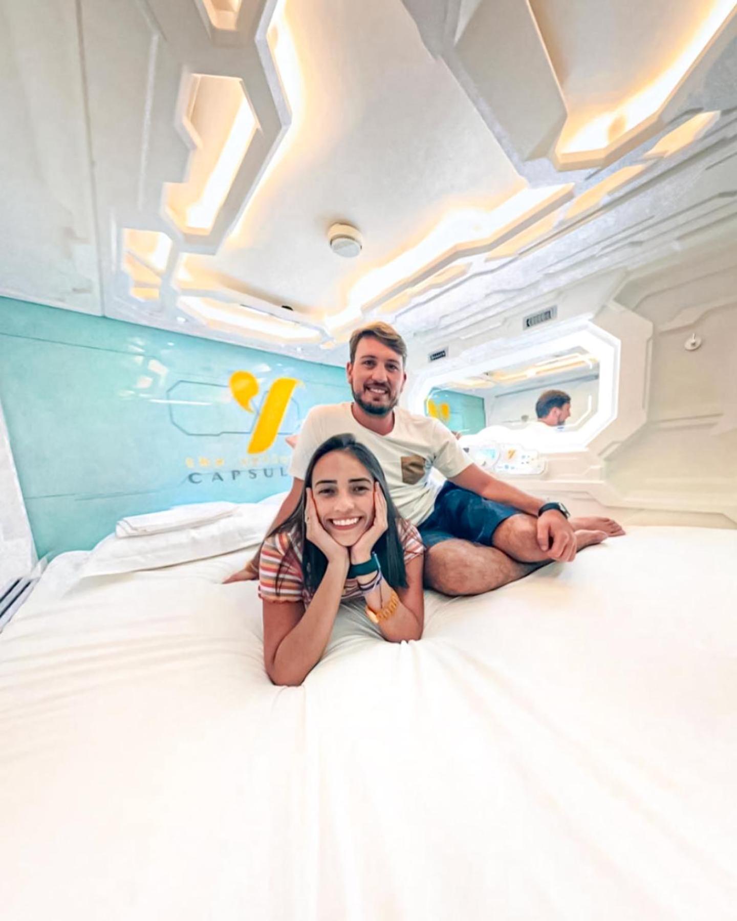 The Yellow Capsule Hotel Close To Airport Cancún Exteriér fotografie